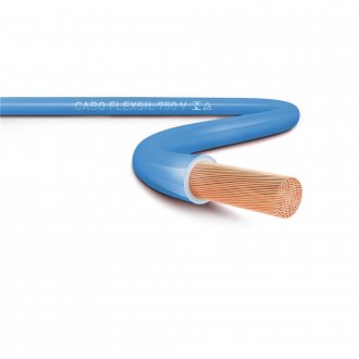 Cabo flex�vel 750 V, 2,5 mm� x 100 metros, azul, SIL
