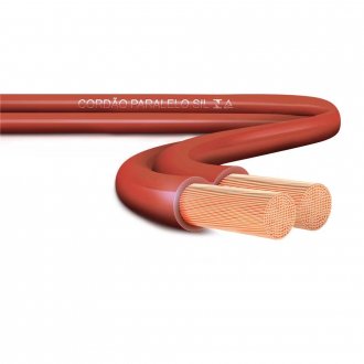 Cabo flex�vel paralelo 300 V, 2 x 1,5 mm�, com 100 metros, marrom, SIL
