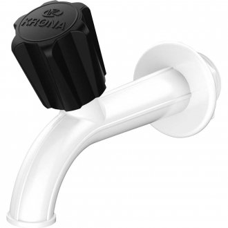 Torneira pl�stica slim para tanque, branca, 788, KRONA