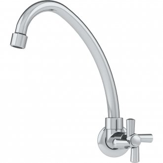 Torneira pl�stica de parede para cozinha, bica alta, acabamento C50, cromada, 7666 DELTA