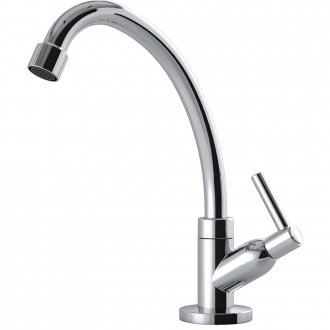 Torneira de bancada para cozinha em abs, cromada, 14081 DELTA