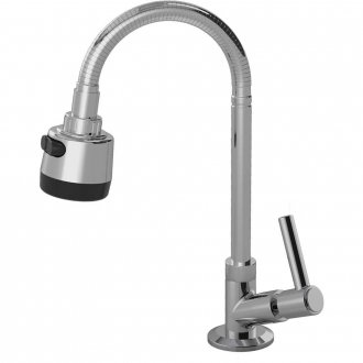 Torneira de bancada para cozinha em abs, preta, 28847 DELTA