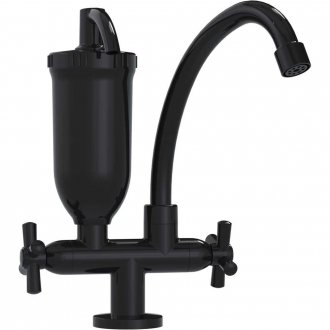 Torneira de bancada para cozinha em abs, preta, com purificador de �gua, 34572 DELTA
