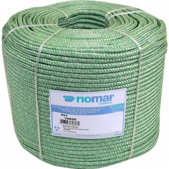 Corda multifilamento tran�ada, verde, 10 mm x 216 m, 45210031 RIOMAR