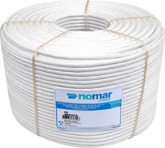 Corda multifilamento tran�ada, branca, 12 mm x 208 m, 43212061 RIOMAR