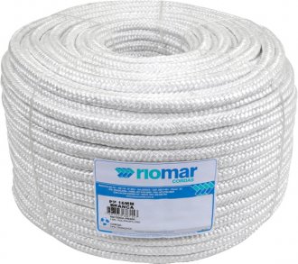 Corda multifilamento tran�ada, branca, 13 mm x 135 m, 43213063 RIOMAR