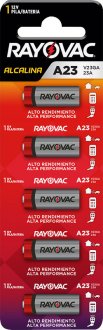 Pilha alcalina, 12 V, A23, V23GA-5 RAYOVAC