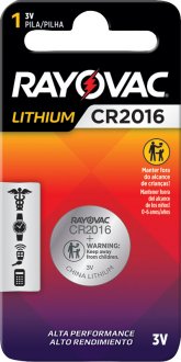 Bateria de l�tio, CR2016, 3 V, RAYOVAC