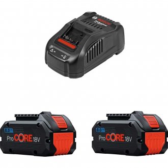 Kit 2 baterias ProCORE 18 V - 8 Ah, 1 carregador r�pido 220 V~ GAL 1880 CV, 0 615 A00 1CX BOSCH