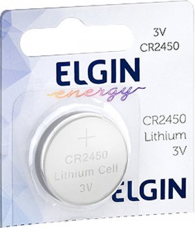 Bateria de l�tio, CR2450, 3 V, ELE000000082305 ELGIN