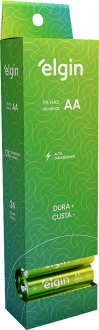Pilha alcalina pequena (AA) 1,5 V, 24 pe�as, ELE000000082347 ELGIN