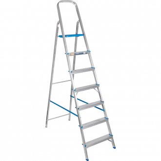 Escada em alum�nio, 7 degraus, ALUMASA