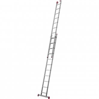 Escada extensiva de alum�nio, 2 x 11 degraus, 3 em 1, ESC0620, BOTAFOGO