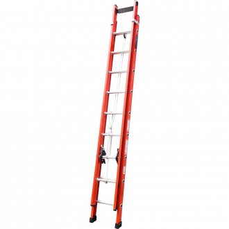 Escada extens�vel em fibra de vidro, 15 degraus de alum�nio, 3,05 m x 4,8 m, EFV-15, COGUMELO