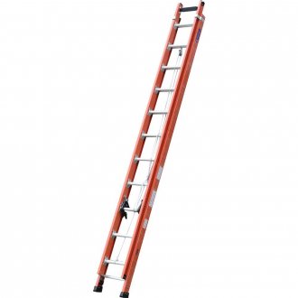 Escada extens�vel em fibra de vidro, 19 degraus de alum�nio, 3,65 m x 6,0 m, EF-19, COGUMELO