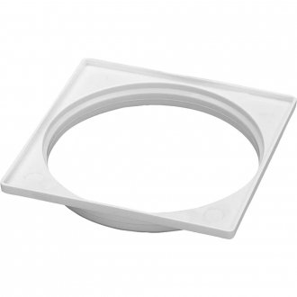 Porta-grelha quadrado branco, n�58, DN 100, 944, KRONA