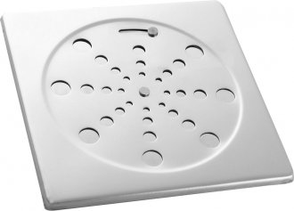 Grelha/Tampa para ralo 100,0 mm, quadrado, em a�o inox, com fecho, 291813, BLUKIT