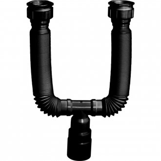 Sif�o sanfonado duplo, DN 50/48/40, 710 mm, 1210 KRONA