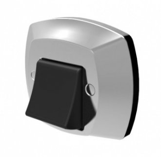 Acabamento completo para v�lvula de descarga Docol, cromado com tecla preta, 340307, BLUKIT