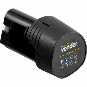 Bateria 12 V, �ons de l�tio, para Chave Catraca a Bateria CCV 120, VONDER