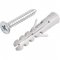 Parafuso autoatarraxante, 3,9 mm x 25,0 mm, cabe�a chata, phillips, com bucha 6 mm, VONDER
