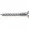 Parafuso madeira 4,2 mm x 30 mm, cabe�a chata, zincado, com bucha pl�stica, VONDER