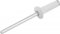 Rebite de repuxo 3,2 mm x 16,0 mm, branco, pacote com 100 pe�as NOVE54