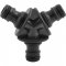 Conector triplo para engate r�pido de 1/2