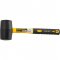Martelo de borracha 50 mm, cabo em fibra, preto, VONDER
