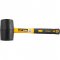 Martelo de borracha 65 mm, cabo em fibra, preto, VONDER