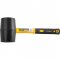 Martelo de borracha 70 mm, cabo em fibra, preto, VONDER