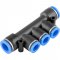 Conex�o r�pida tipo T de redu��o, com 2 entradas de 12,0 mm e 3 entradas de 10,0 mm, VONDER