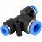 Conex�o r�pida tipo T de redu��o, com 1 entrada de 6,0 mm e 2 entradas de 4,0 mm, VONDER