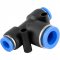 Conex�o r�pida tipo T de redu��o, com 1 entrada de 8,0 mm e 2 entradas de 6,0 mm, VONDER