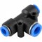 Conex�o r�pida tipo T de redu��o, com 1 entrada de 10,0 mm e 2 entradas de 8,0 mm, VONDER