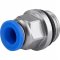 Conex�o r�pida reta, 6 mm, rosca 1/4