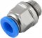 Conex�o r�pida reta, 8 mm, rosca 1/4