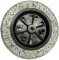 Roda completa com pneu maci�o, 3,25