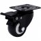 Rod�zio girat�rio leve s�rie black, base placa,  1.5/8