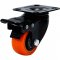 Rod�zio girat�rio leve s�rie black, base placa,  2