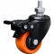 Rod�zio girat�rio leve s�rie black, base espiga, 1.5/8