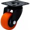 Rod�zio girat�rio leve s�rie black, base placa,  2