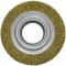 Escova circular de a�o, ondulada, 125 mm x 19 mm Furo 13 mm prensada, fio 0,30 mm, Abrasfer