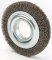 Escova circular de a�o, ondulada, 150 mm x 13 mm Furo 13 mm, prensada, fio 0,40 mm Abrasfer