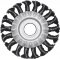 Escova circular de a�o tran�ado, 115 mm x 13 mm, furo 22 mm, fio 0,6 mm, 12.500 rpm, ABRASFER