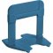 Espa�ador nivelador para pisos, azul, Eco, 1 mm, pacote com 50 pe�as, 61334 CORTAG