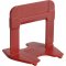 Espa�ador nivelador para pisos, vermelho, Eco, 1,5 mm, pacote com 50 pe�as, 61336 CORTAG