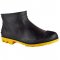 Bota de PVC cano extracurto, tamanho 41, sem forro, preta e amarela, BPCC10 VULCABRAS