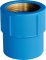 Luva de PVC azul sold�vel com bucha de lat�o, 20 mm x 1/2